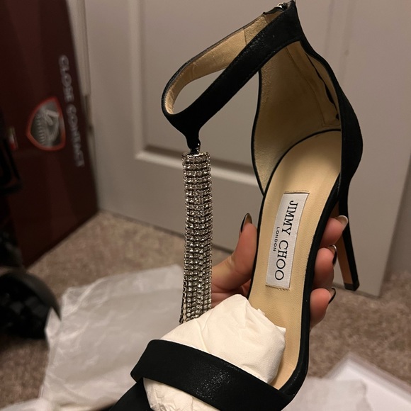 Jimmy Choo Crystal Heels comes with box and dust bag - Picture 10 of 11